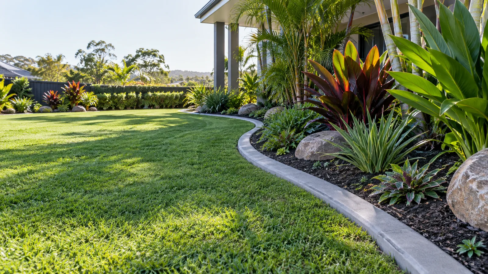 Concrete garden edging surface inspiration
